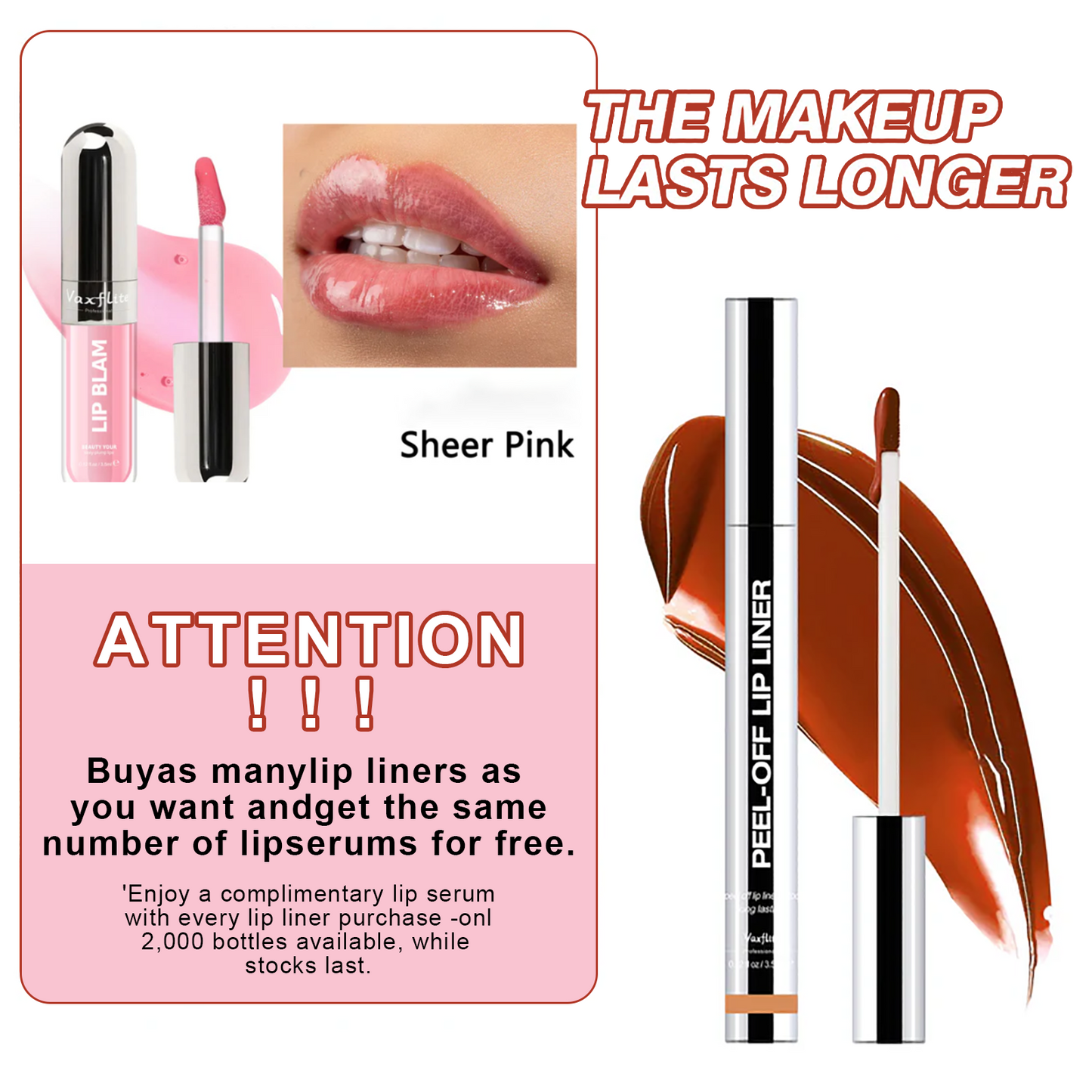 🔥Hurry! Only 2,000 free gifts available – gone when they’re gone!🎁LIP LINER Vaxflite - Peel-Off Lip Liner Stain