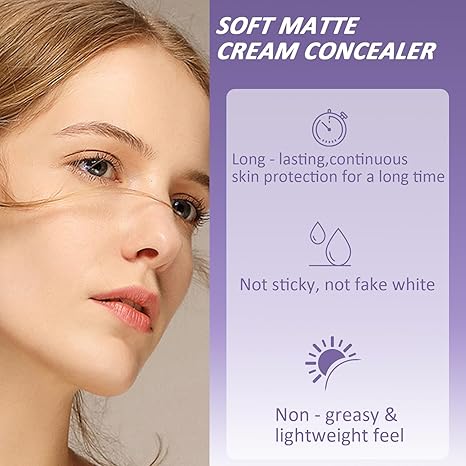 Final 3 Hours: 60%OFF-Evanesce Soft Matte Cream Concealer with Brush FREE !