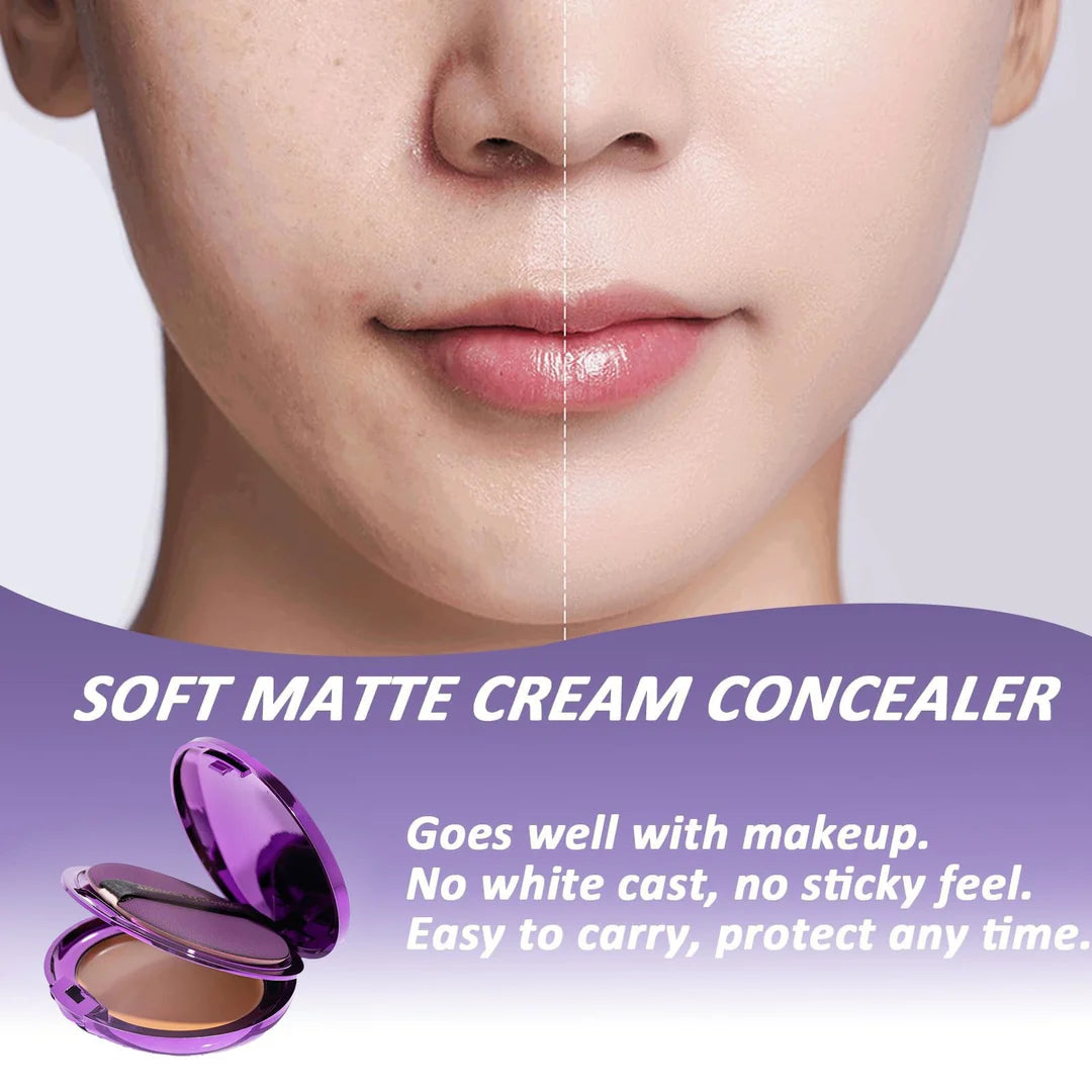 Final 3 Hours: 60%OFF-Evanesce Soft Matte Cream Concealer with Brush FREE !