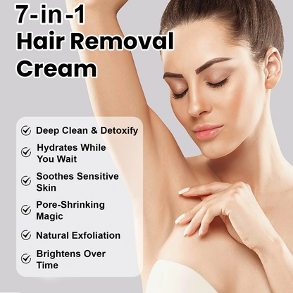 LOVILDS™7-in-1 Gentle Hair Removal Cream that hydrates, brightens & exfoliates – all while removing hair in minutes.