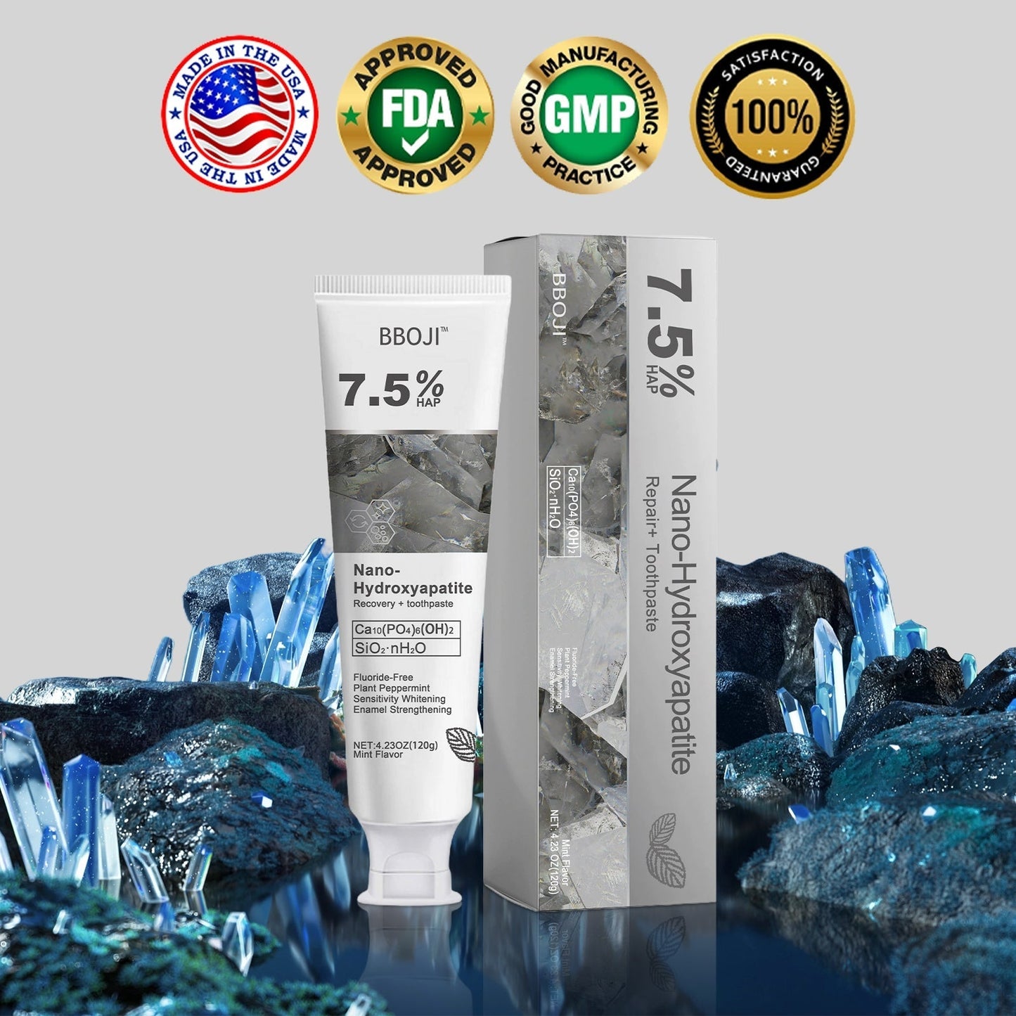 🔥Final 12 Hours: 81%OFF🎁 BBOJI™ Fluoride-Free Hydroxyapatite Toothpaste 💎 Your Smile, Naturally Brighter!