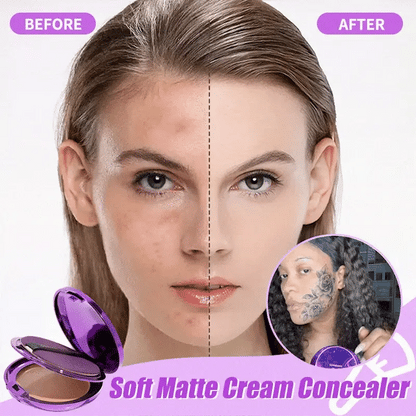 Final 3 Hours: 60%OFF-Evanesce Soft Matte Cream Concealer with Brush FREE !